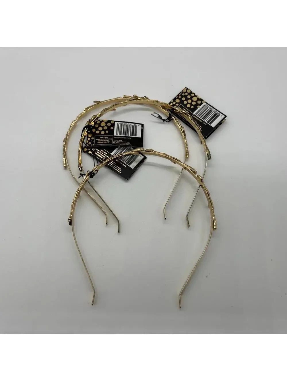 La ta da Gold Metal Headband Tree Twig Boho x3 NWT